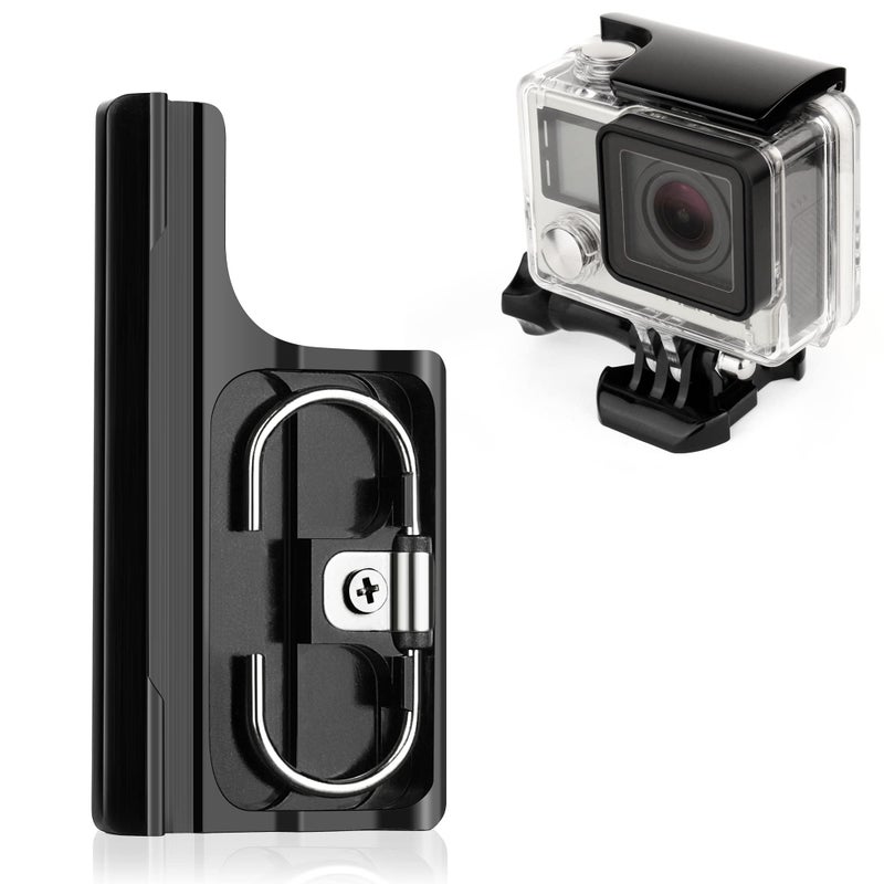 SOONSUN Aluminum Replacement Latch Lock for GoPro Hero 3+ / Hero 4 Housing â€“ Durable Rear Snap Buckle Clip - Image 1
